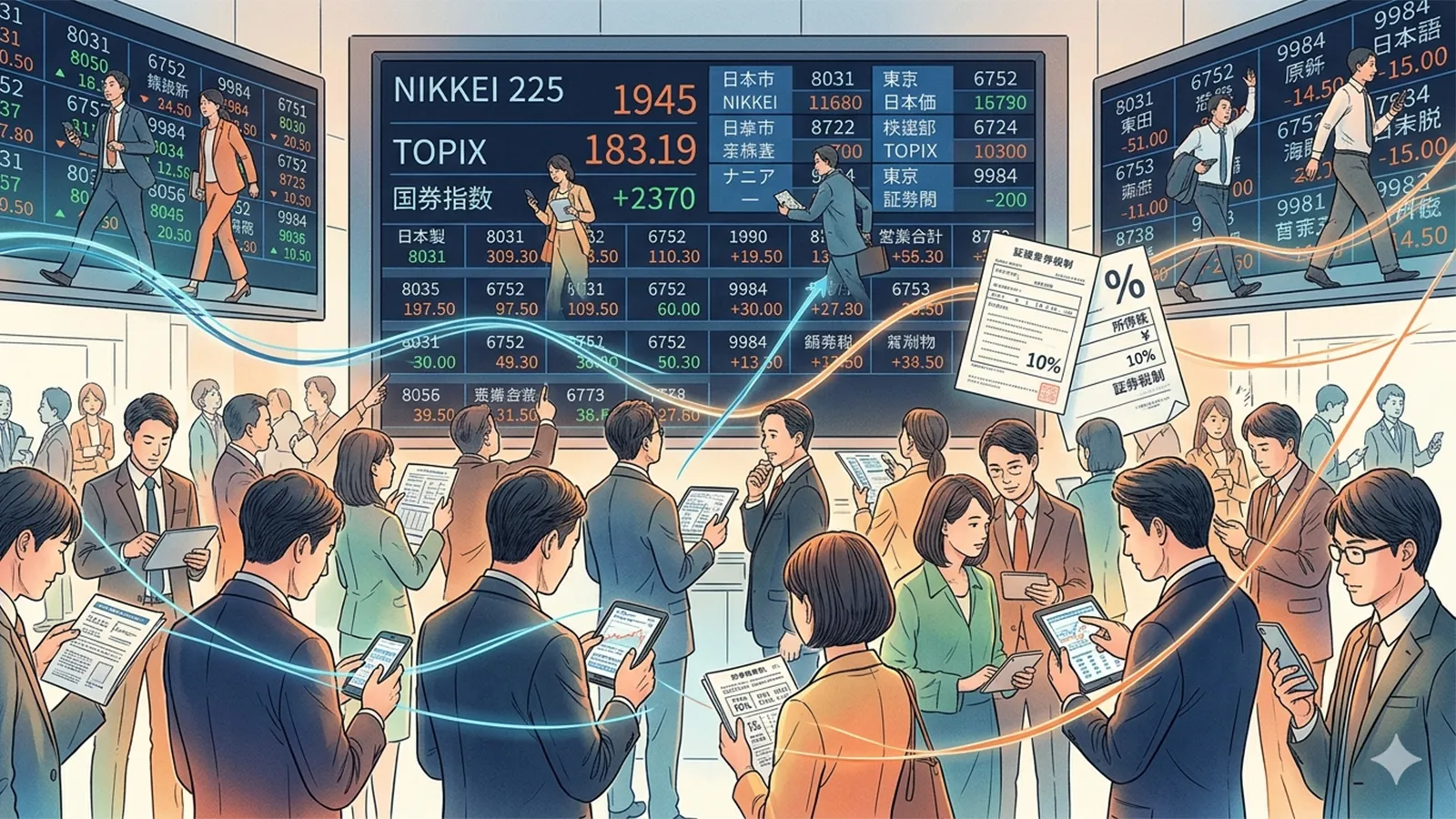 キャピタルゲイン課税と市場流動性の関係をAIの考察で比較する記事のサムネイル