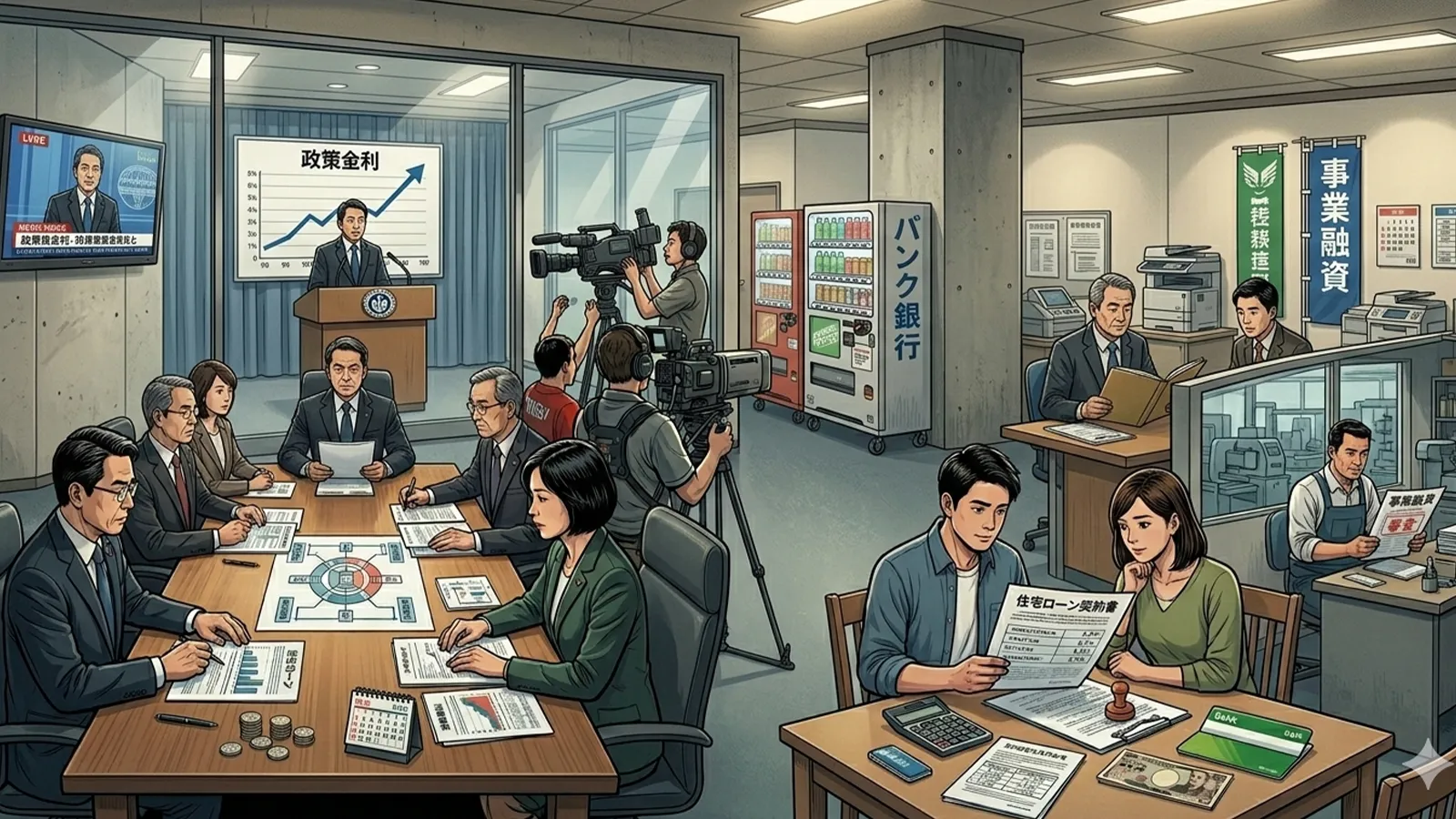 中央銀行政策とローン市場をAIの考察で比較する記事のサムネイル