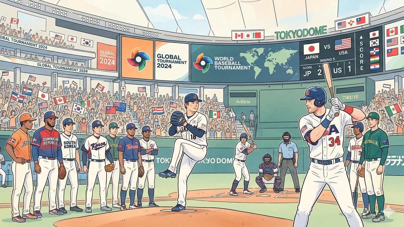 国際スポーツ大会と競争観の関係をAIの考察で比較する記事のサムネイル