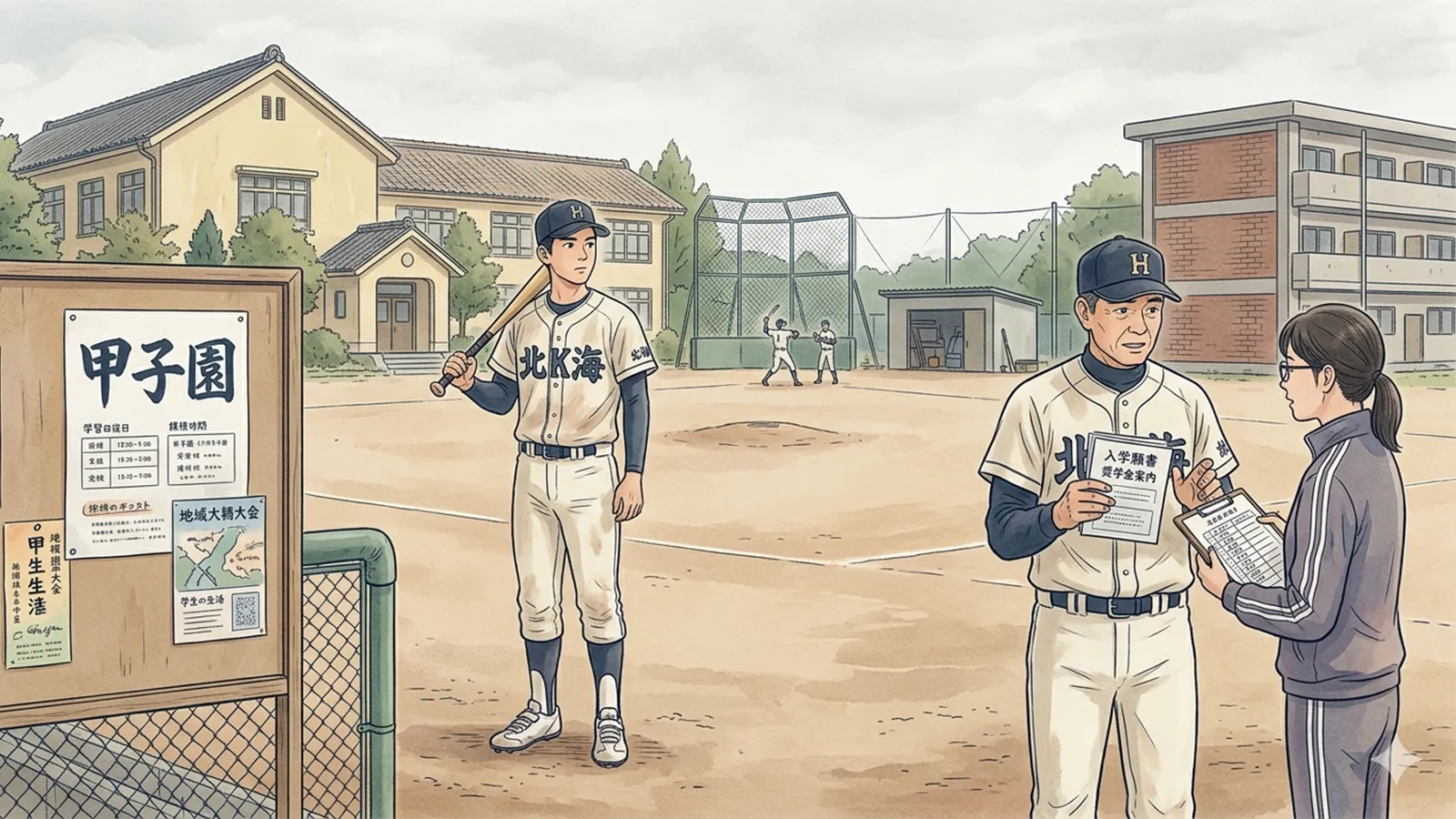 高校野球特待制度と教育市場の関係をAIの考察で比較する記事のサムネイル