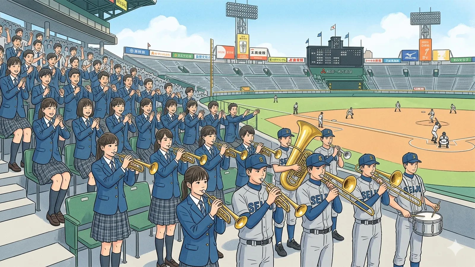 甲子園の応援文化の構造をAIの考察で比較する記事のサムネイル