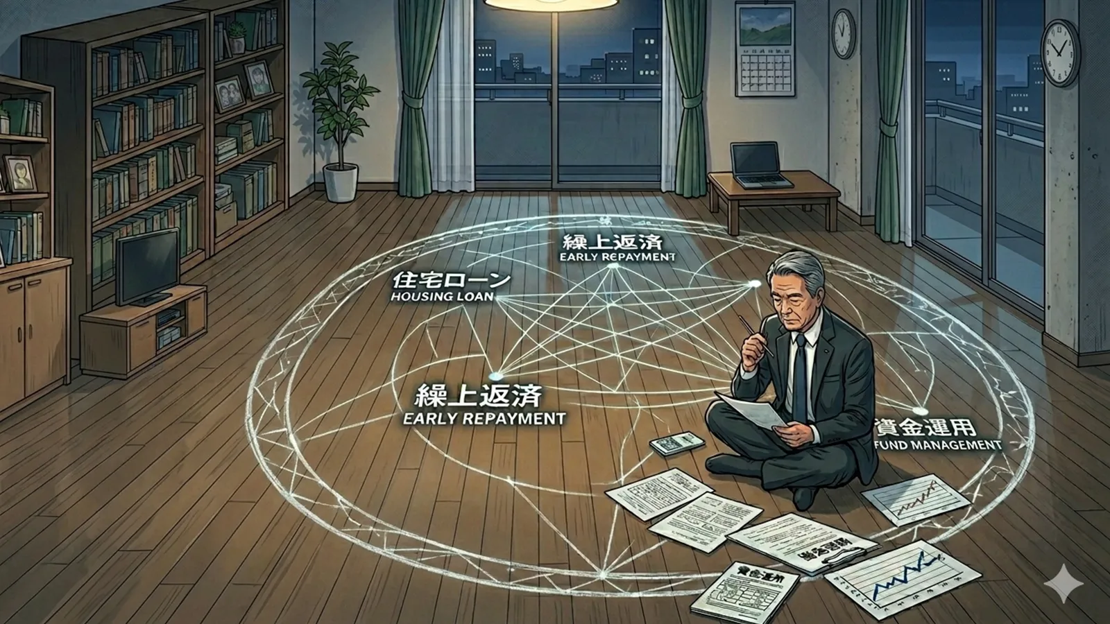 ローンの繰上返済の合理性をAIの考察で比較する記事のサムネイル