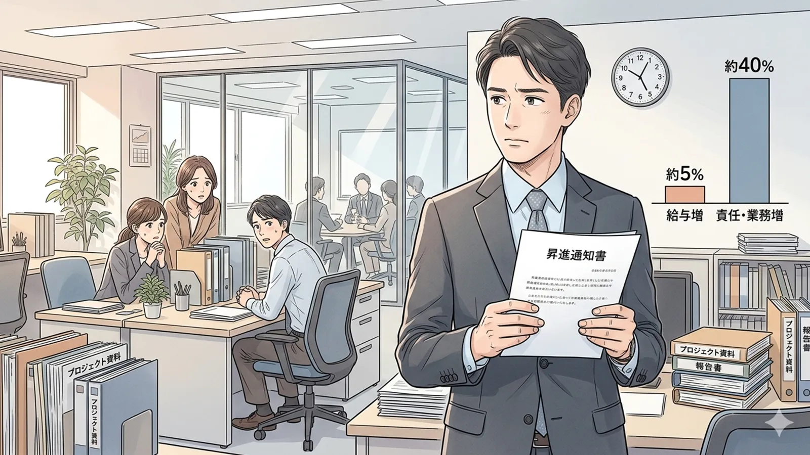 管理職不足は意欲低下か報酬設計かをAIの考察で比較する記事のサムネイル