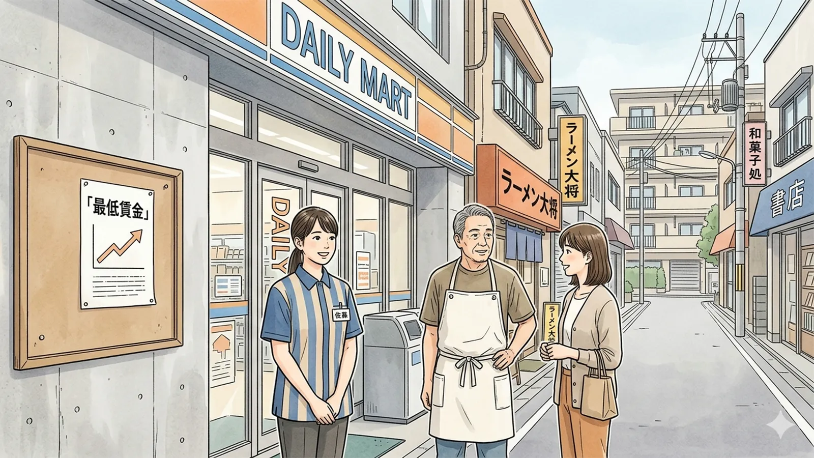最低賃金と地域経済の関係をAIの考察で比較する記事のサムネイル