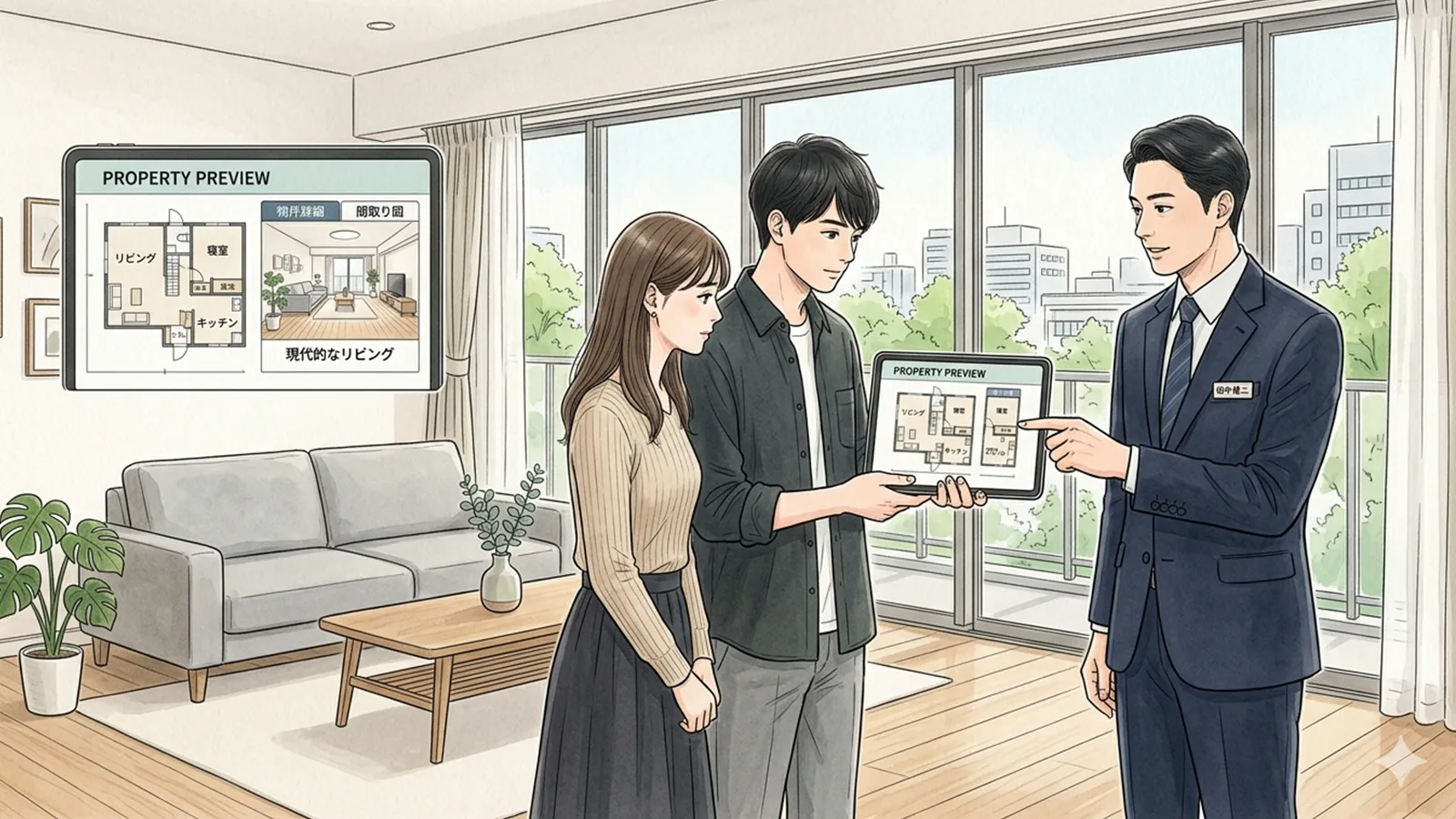 オンライン内見による購買行動変化をAIの考察で比較する記事のサムネイル