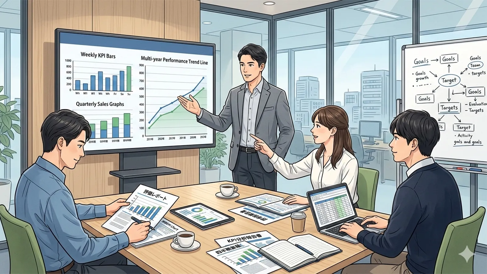 成果評価は短期化するのか長期化するのかをAIの考察で比較する記事のサムネイル