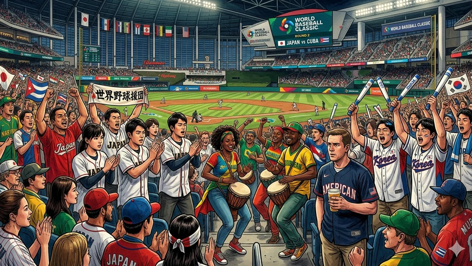 WBC応援様式と地域文化をAIの考察で比較する記事のサムネイル