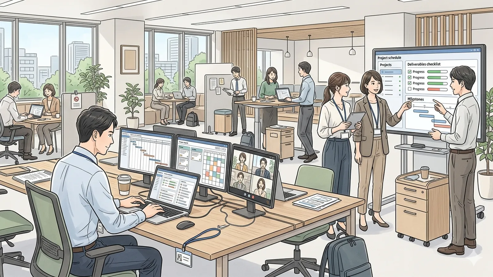 プロジェクト型雇用の広がりをAIの考察で比較する記事のサムネイル