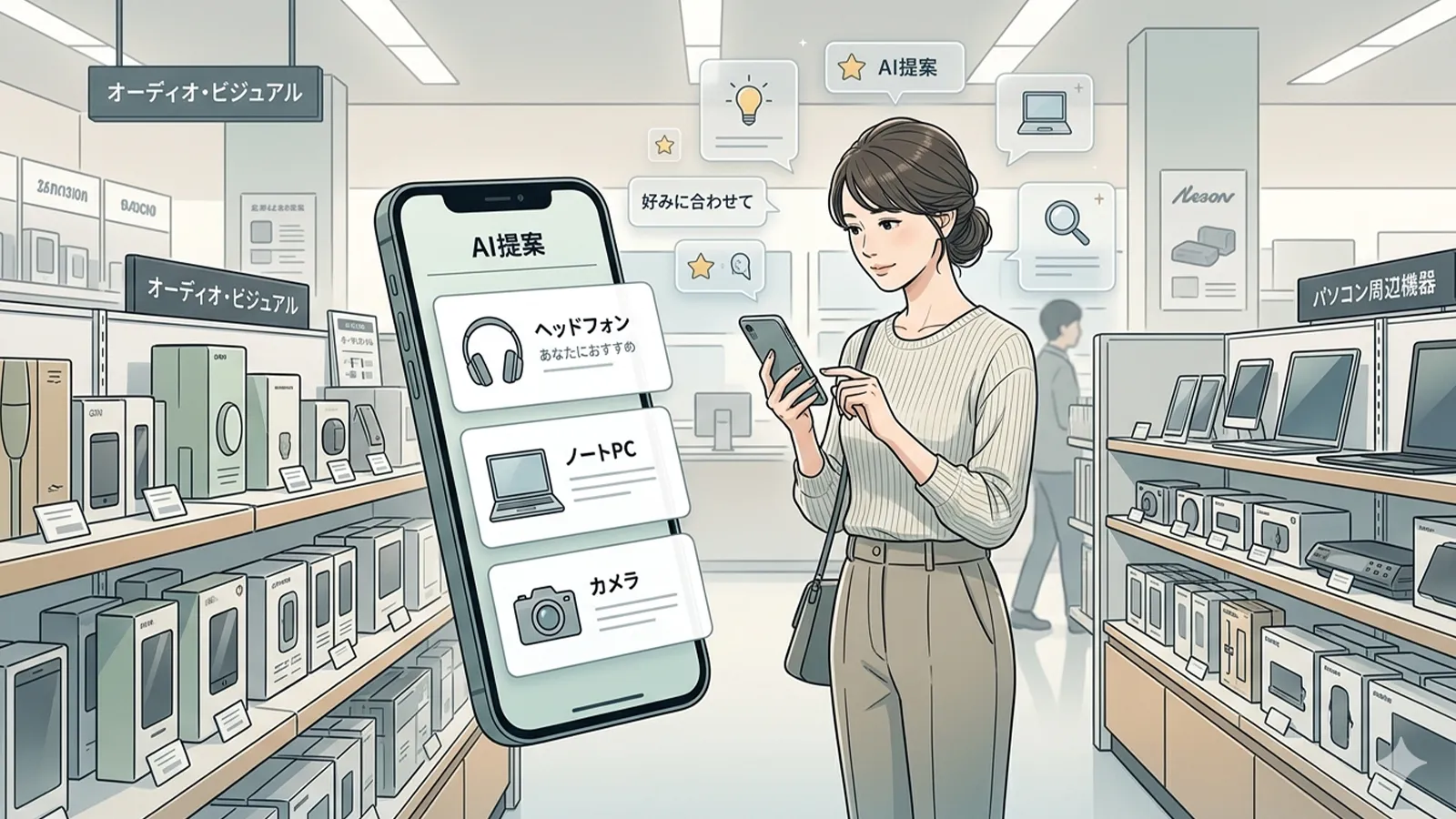 レコメンドAIと購買意思決定の関係をAIの考察で比較する記事のサムネイル