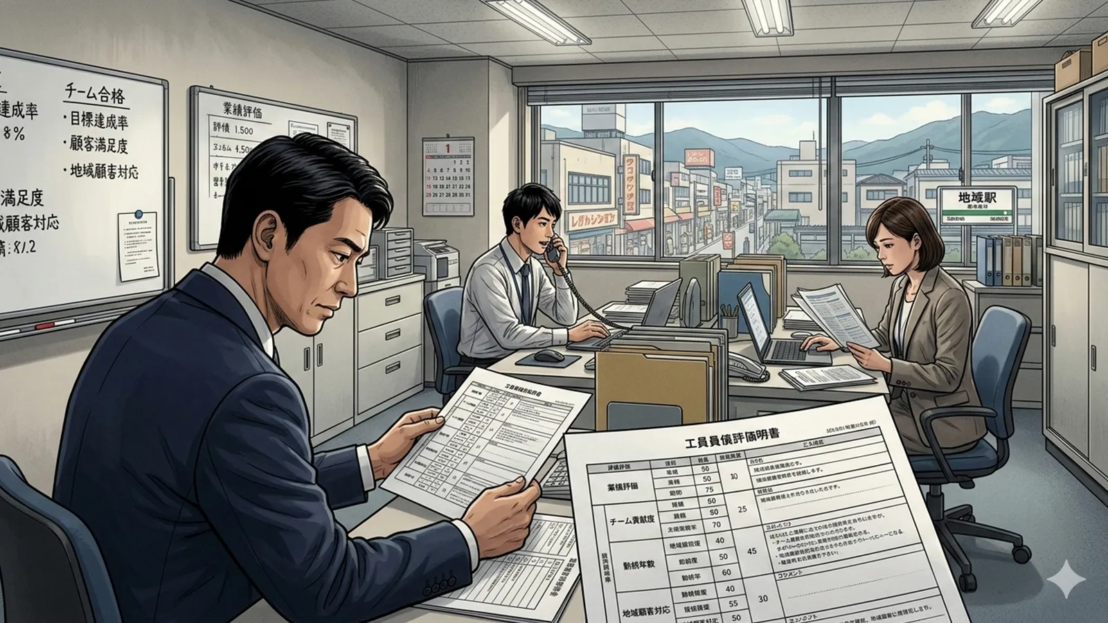 地域企業と都市企業の評価制度をAIの考察で比較する記事のサムネイル