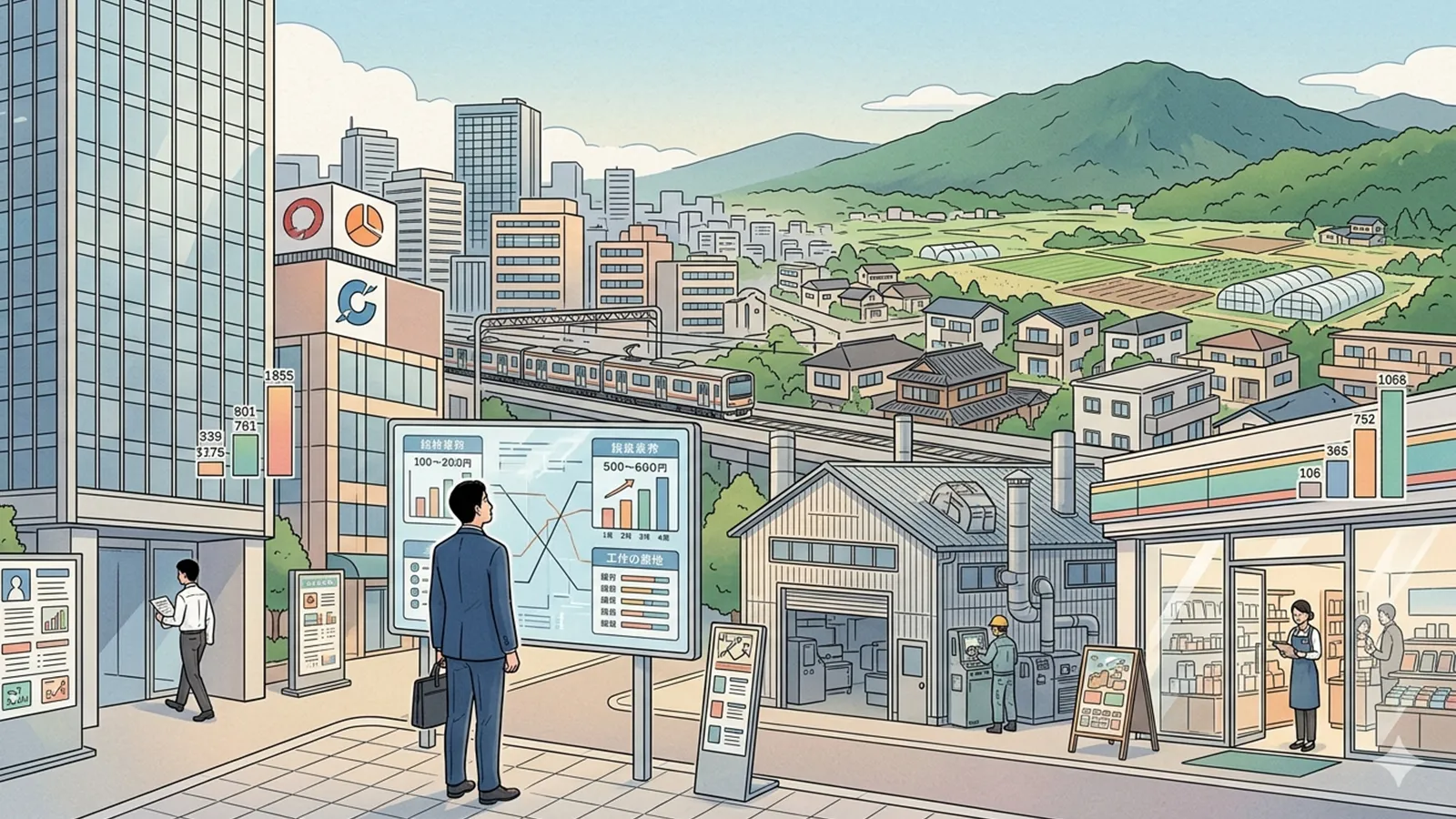 地域格差と賃金格差の関係をAIの考察で比較する記事のサムネイル