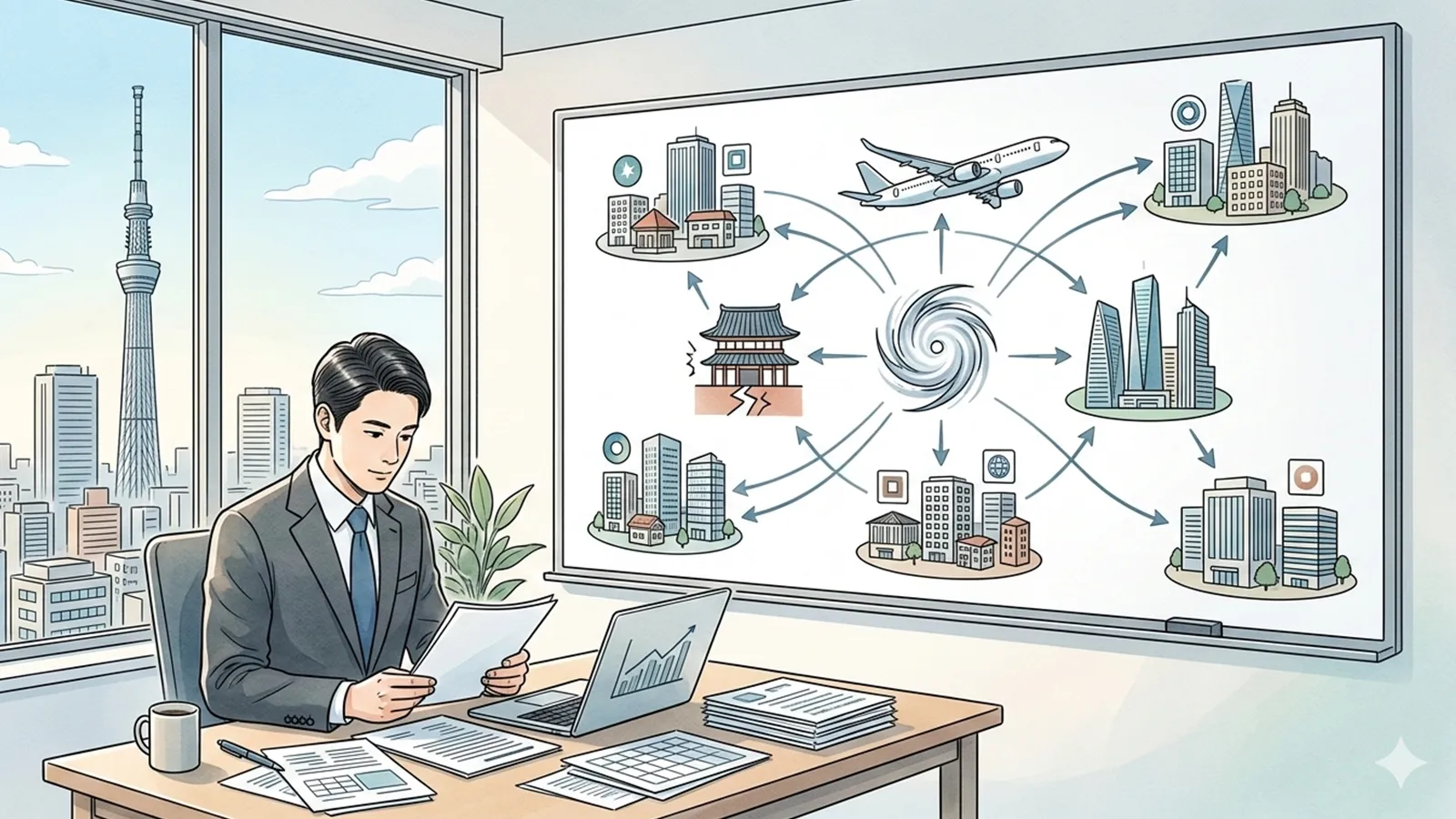 再保険市場の存在意義をAIの考察で比較する記事のサムネイル