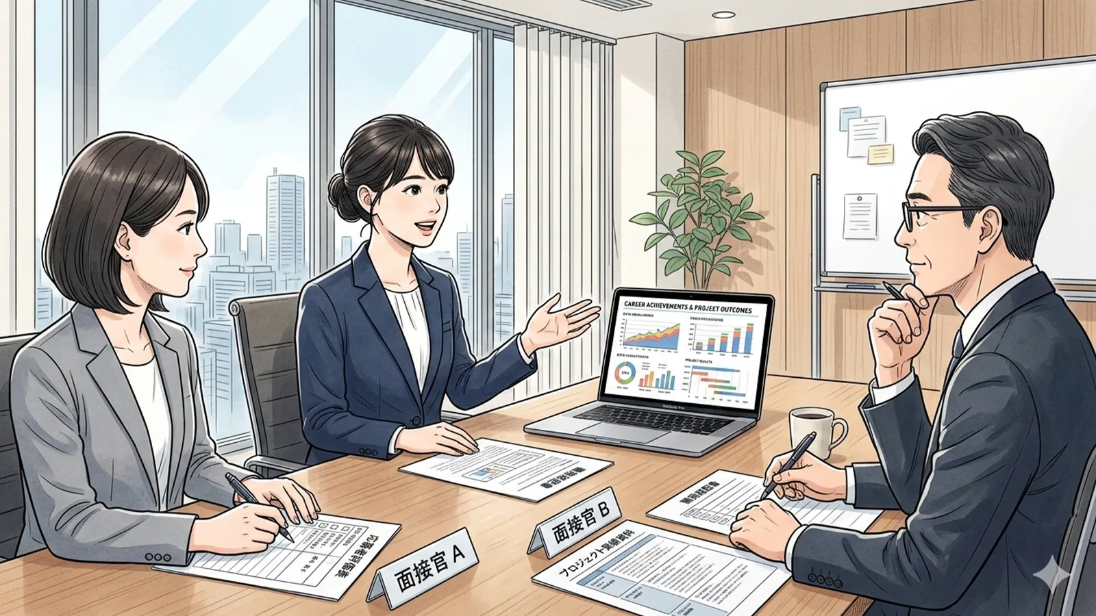 転職における自己PRの構造をAIの考察で比較する記事のサムネイル