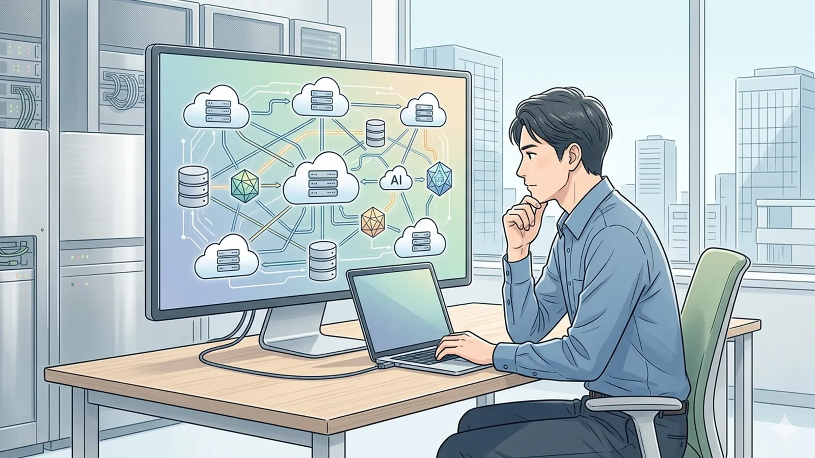 ベンダーロックインの意味をAIの考察で比較する記事のサムネイル