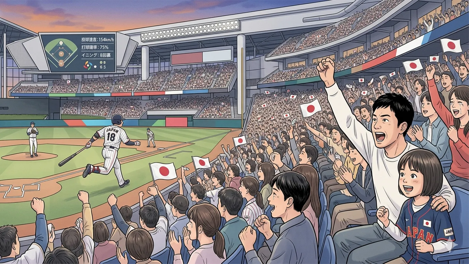 AI分析とスポーツ観戦の感動体験の関係をAIの考察で比較する記事のサムネイル