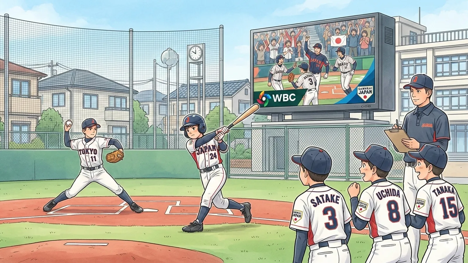 WBCのメディア報道が子どもの競技観に与える影響をAIの考察で比較する記事のサムネイル