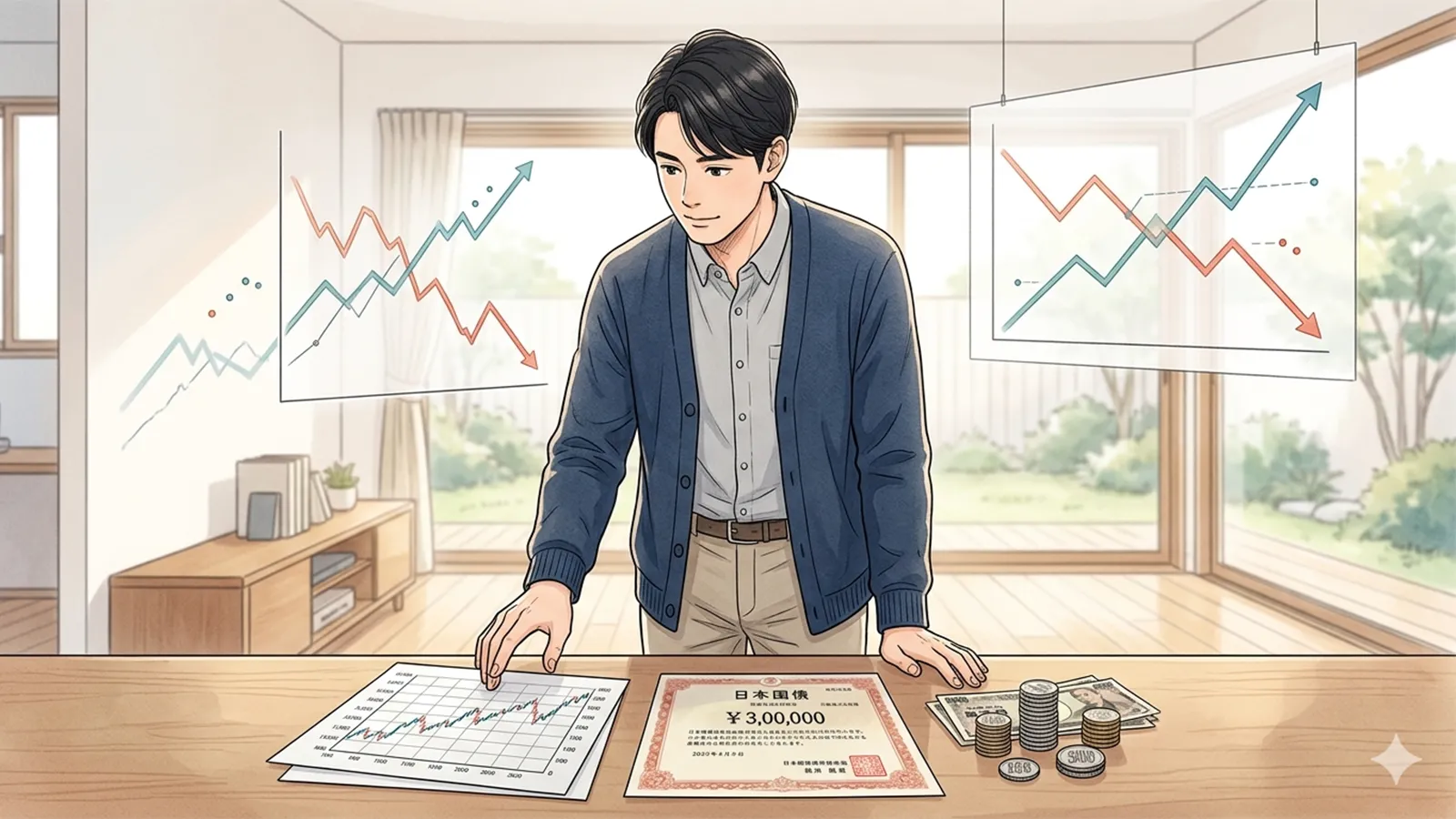 債券投資の分散効果をAIの考察で比較整理する記事のサムネイル