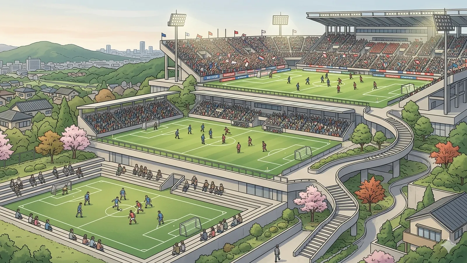 Jリーグの階層構造の意味をAIの考察で比較する記事のサムネイル