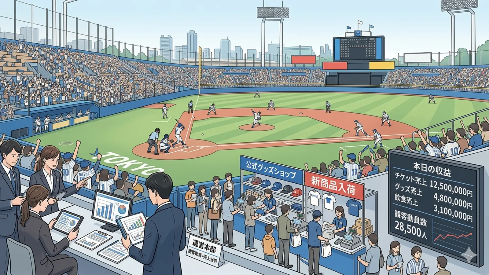 プロ野球の成績と経営の関係をAIの考察で比較する記事のサムネイル