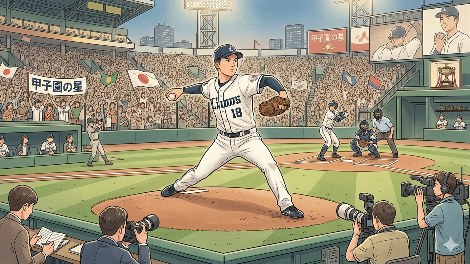 プロ野球のスター選手の生まれ方をAIの考察で比較する記事のサムネイル