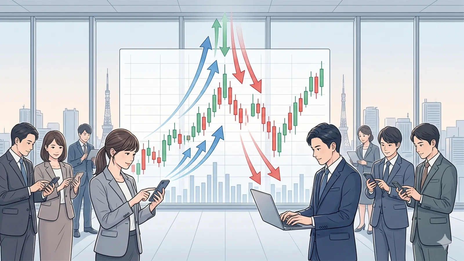 株価の需給と価格形成をAIの考察で比較する記事のサムネイル