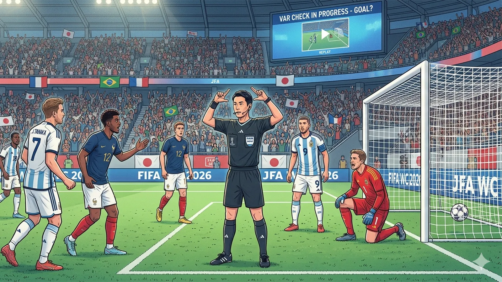 VARとゴールライン技術の影響をAIの考察で比較する記事のサムネイル