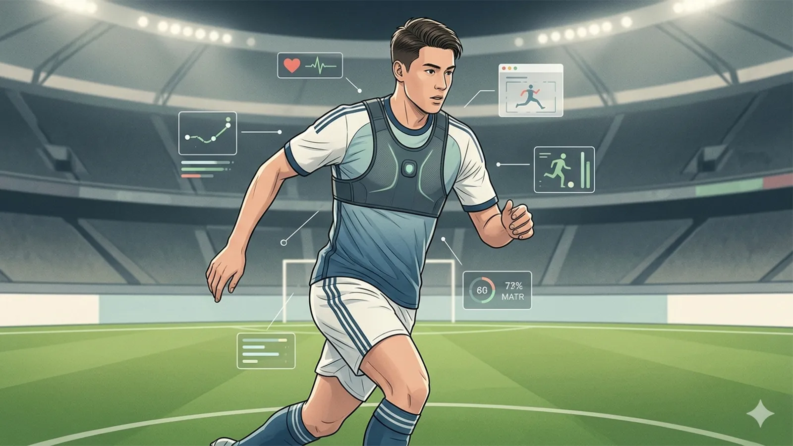 ウェアラブルデバイスによる選手管理をAIの考察で比較する記事のサムネイル